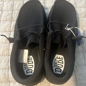 Hey Dude Men's Black Loafers